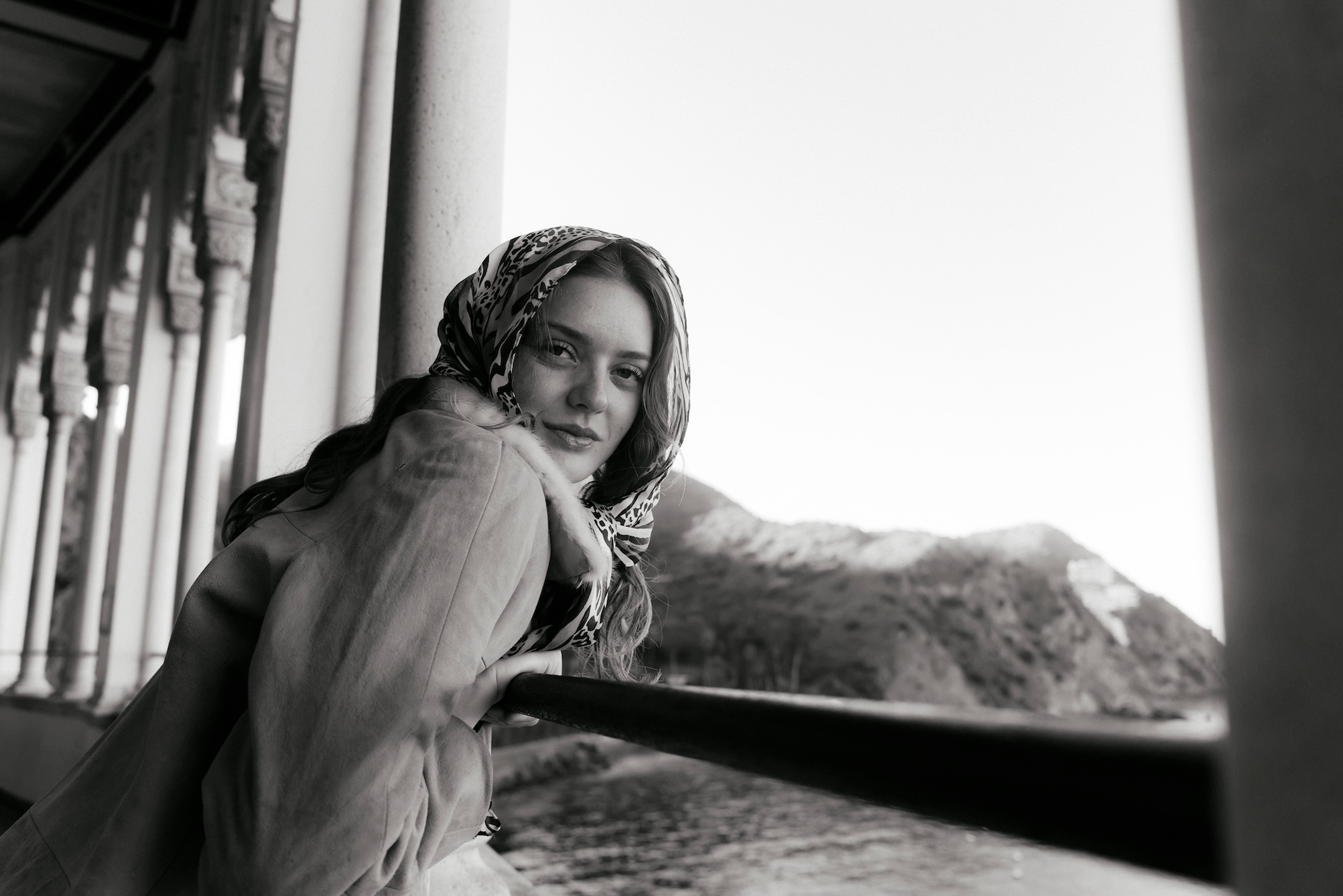 Black and white portrait of Lindsey