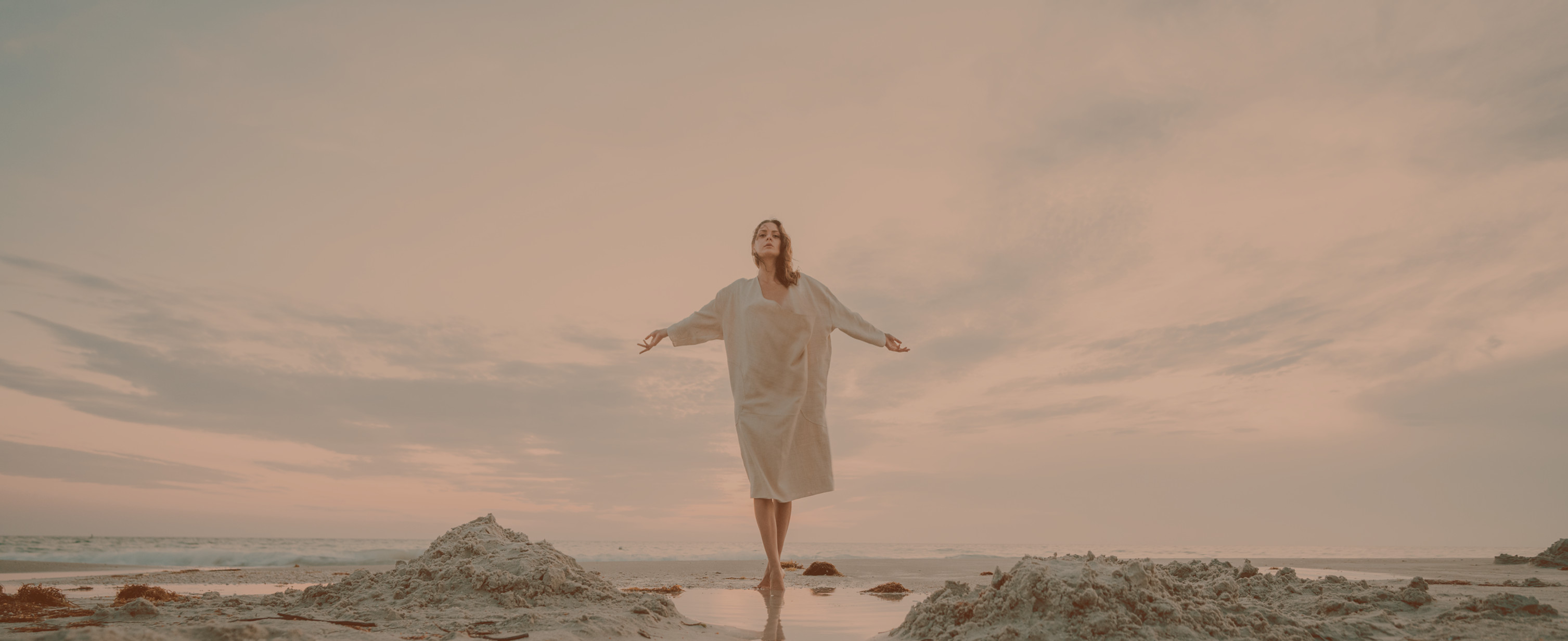 Beach portrait background